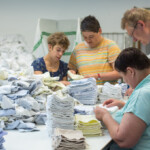 Blick in die Wäschegruppe