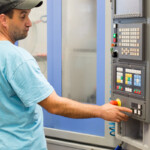 CNC Maschine in Betrieb