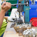 Handhebelpresse in der Werkstatt