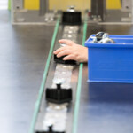 Eckwinkelpresse in der Werkstatt